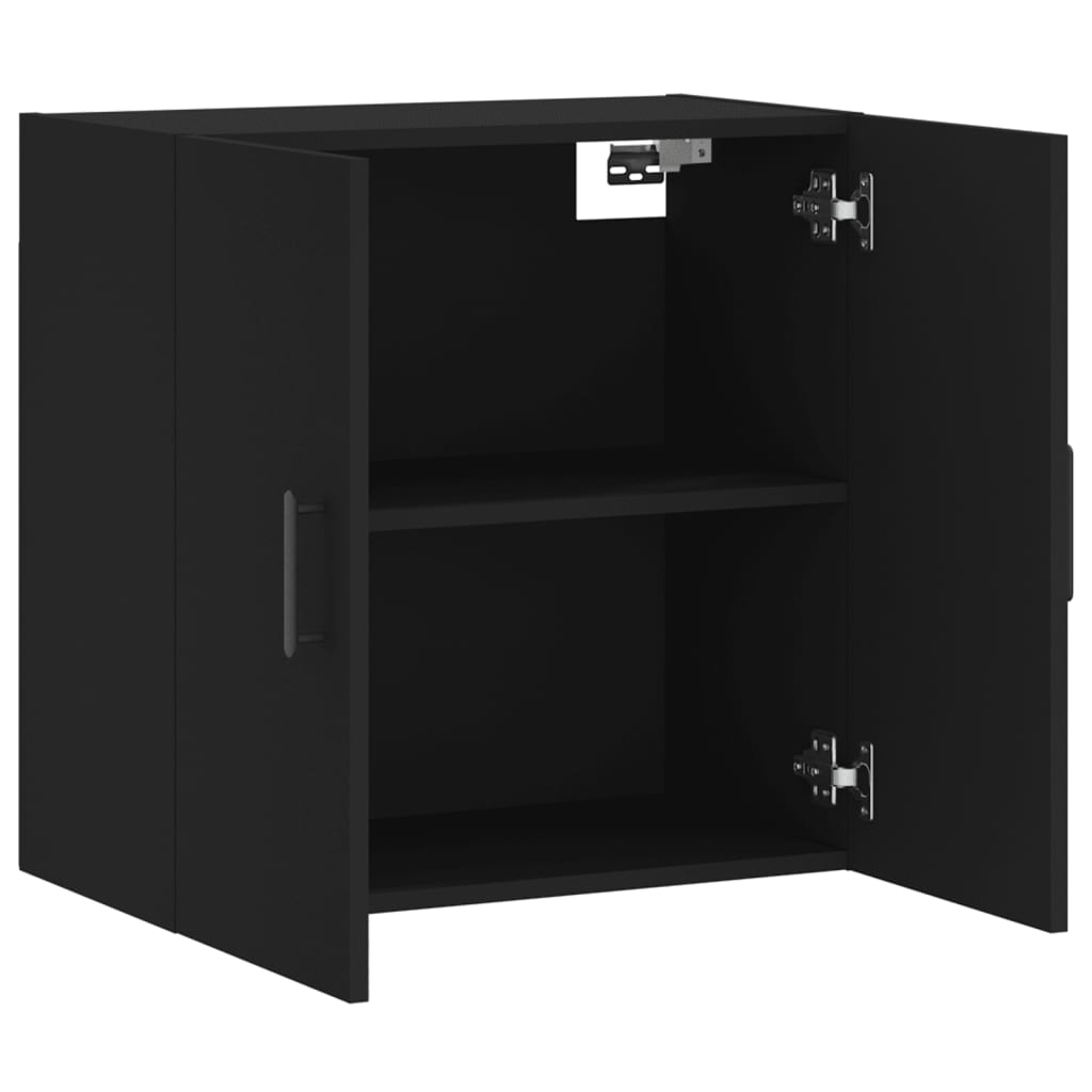 Wall Cabinet Black 60x31x60 cm Wood Material