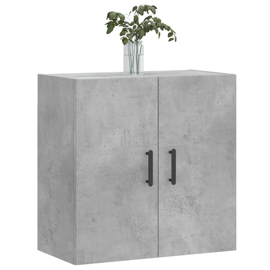 Wall Cabinet Concrete Grey 60x31x60 cm Wood Material