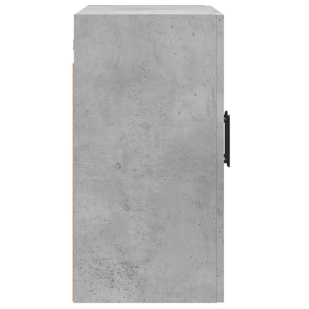 Wall Cabinet Concrete Grey 60x31x60 cm Wood Material