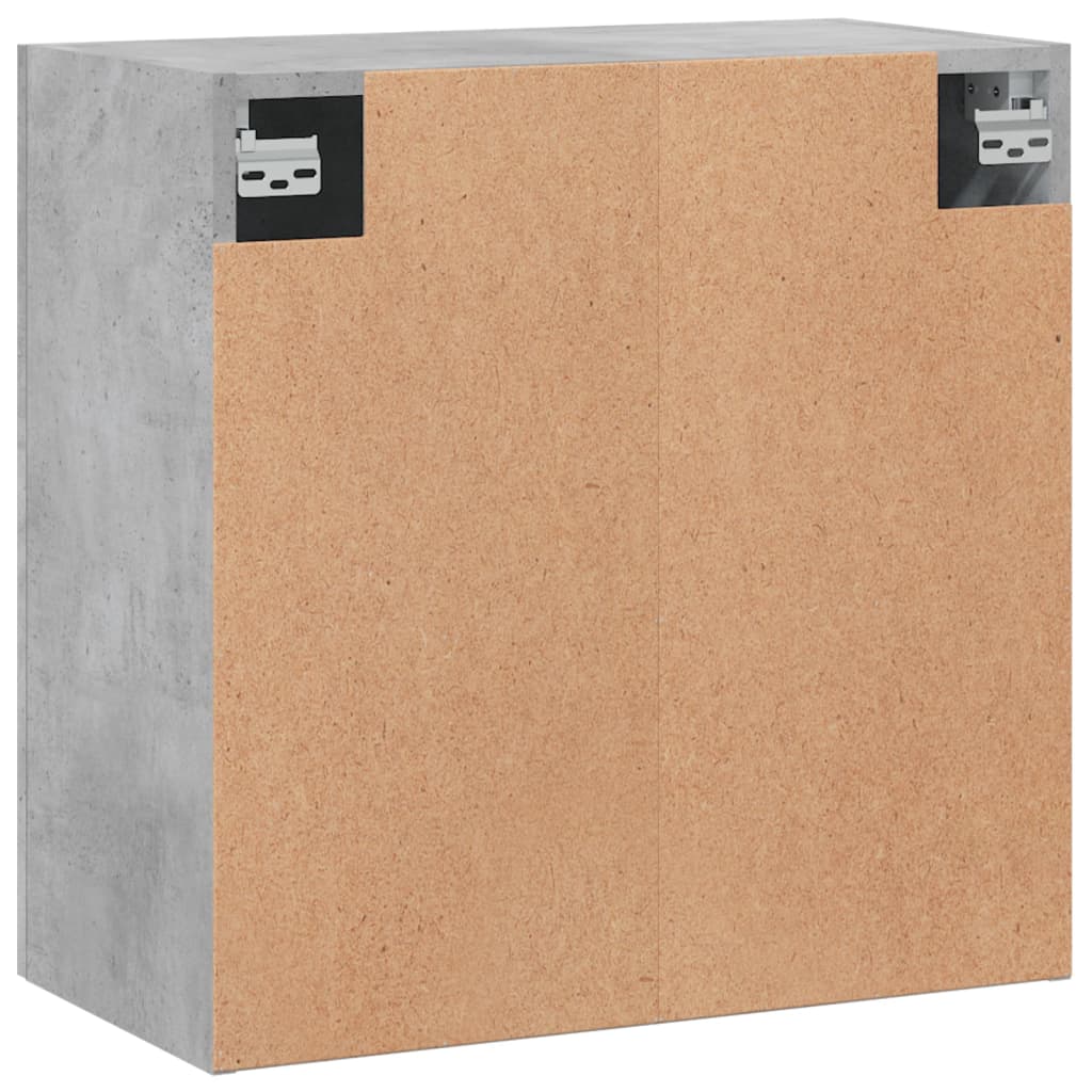 Wall Cabinet Concrete Grey 60x31x60 cm Wood Material