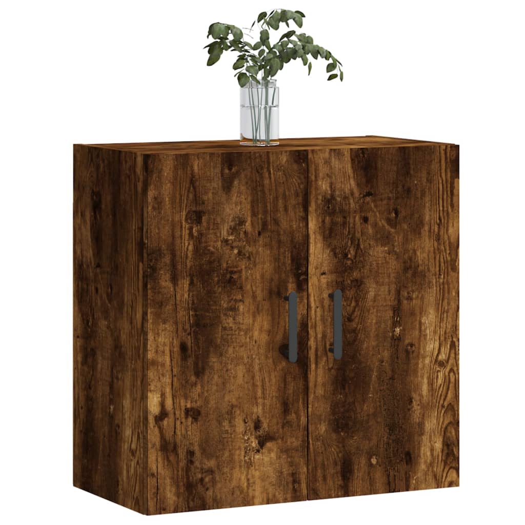 Wall Cabinet Smoked Oak 60x31x60 cm Wood Material