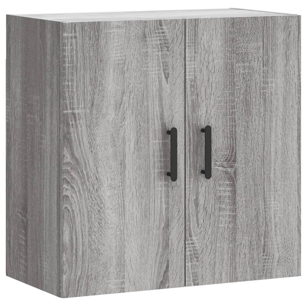 Wall Cabinet Gray Sonoma 60x31x60 cm Wood Material