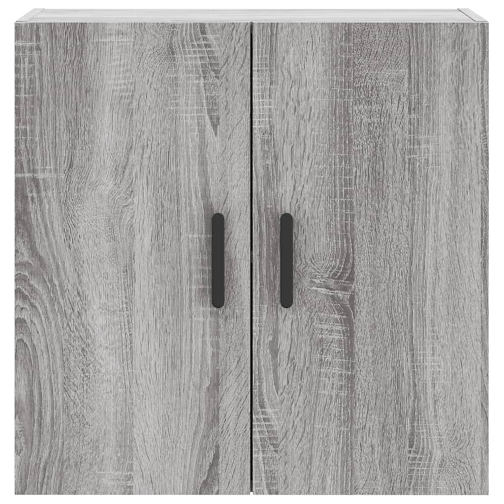 Wall Cabinet Gray Sonoma 60x31x60 cm Wood Material