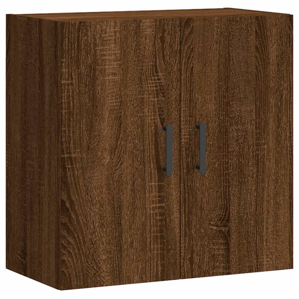 Wall Cabinet Brown Oak Look 60x31x60 cm Wood Material