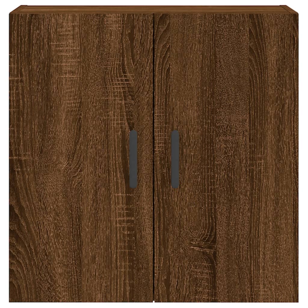 Wall Cabinet Brown Oak Look 60x31x60 cm Wood Material