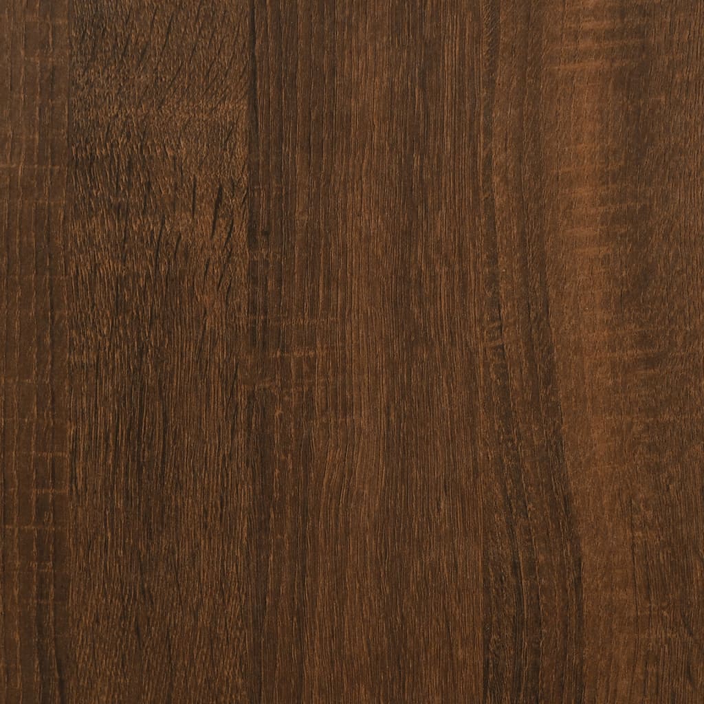 Wall Cabinet Brown Oak Look 60x31x60 cm Wood Material