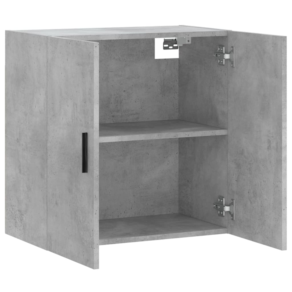 Wall Cabinet Concrete Grey 60x31x60 cm Wood Material