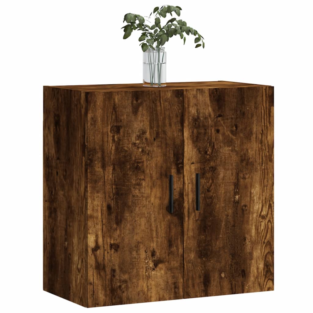 Wall Cabinet Smoked Oak 60x31x60 cm Wood Material