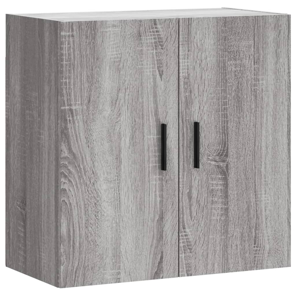 Wall Cabinet Gray Sonoma 60x31x60 cm Wood Material