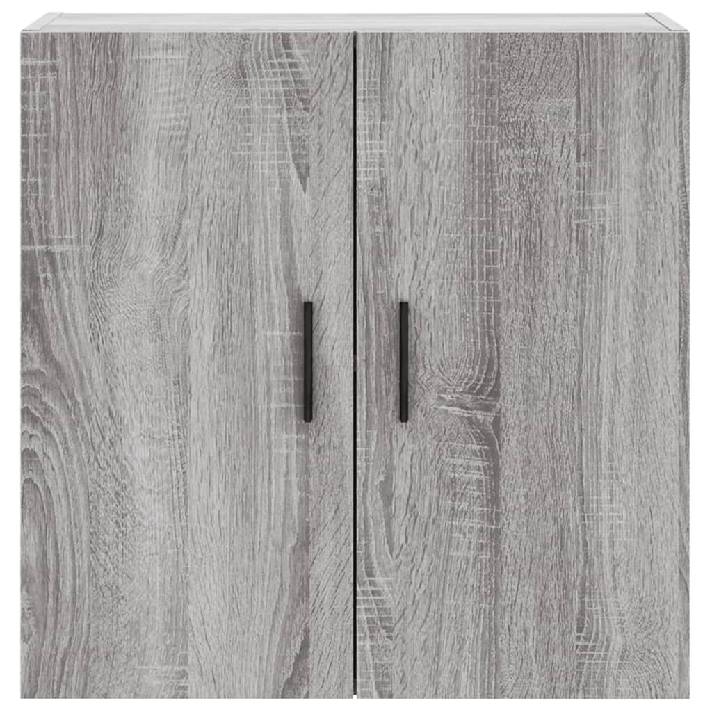 Wall Cabinet Gray Sonoma 60x31x60 cm Wood Material