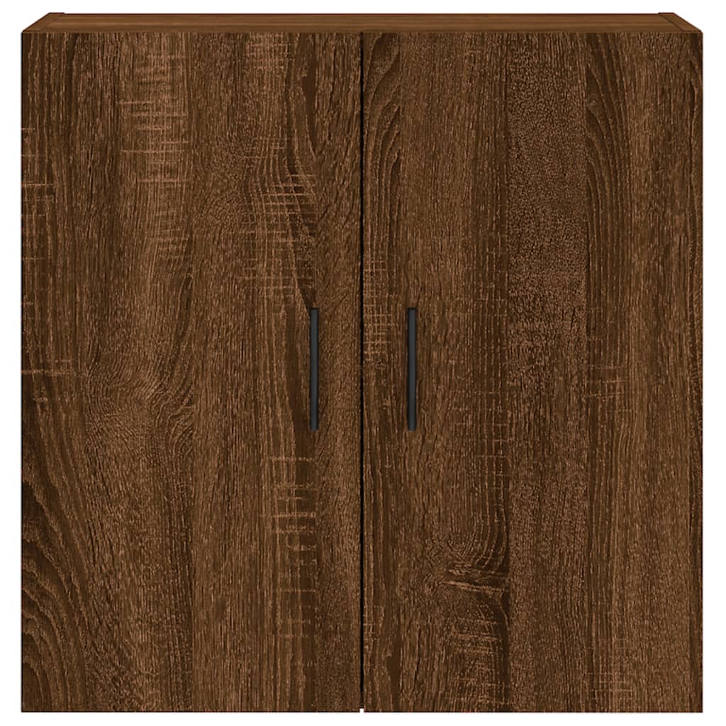 Wall Cabinet Brown Oak Look 60x31x60 cm Wood Material