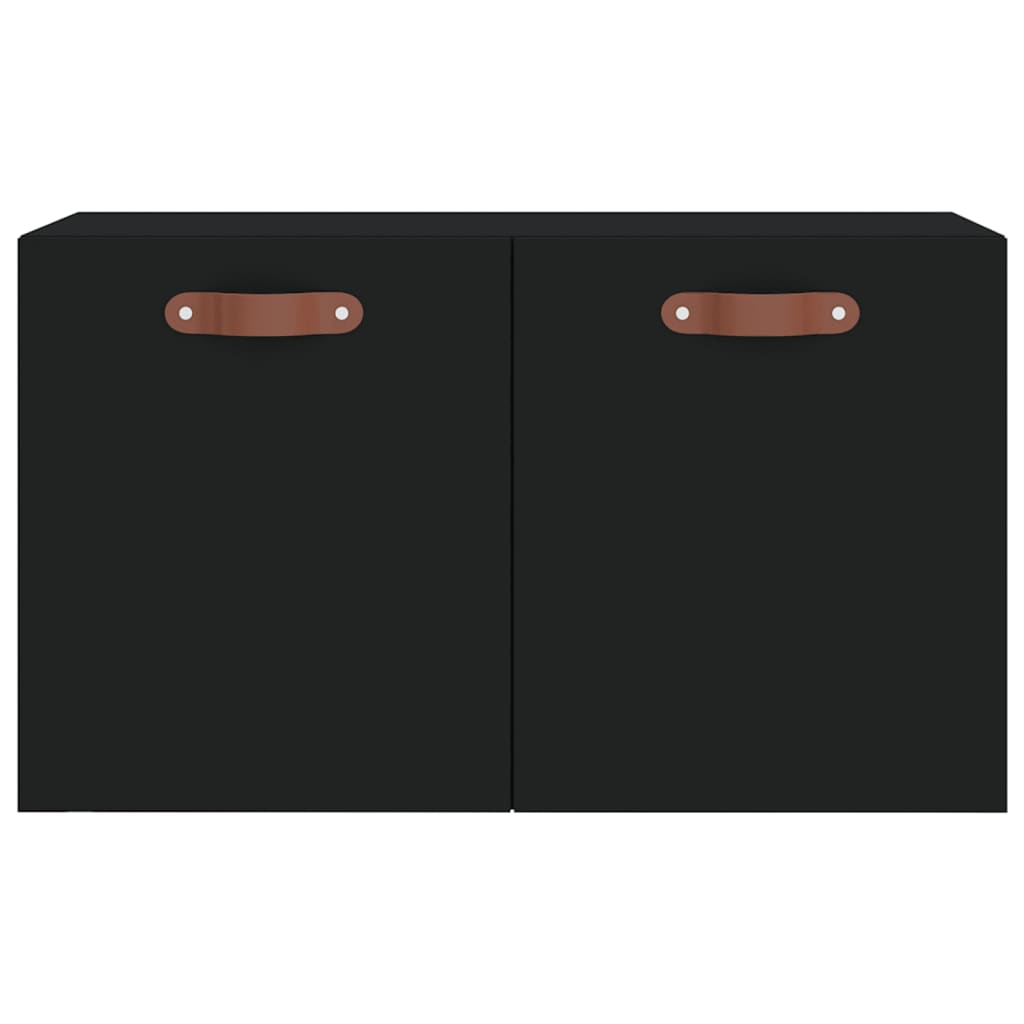 Wall Cabinet Black 60x36.5x35 cm Wood Material