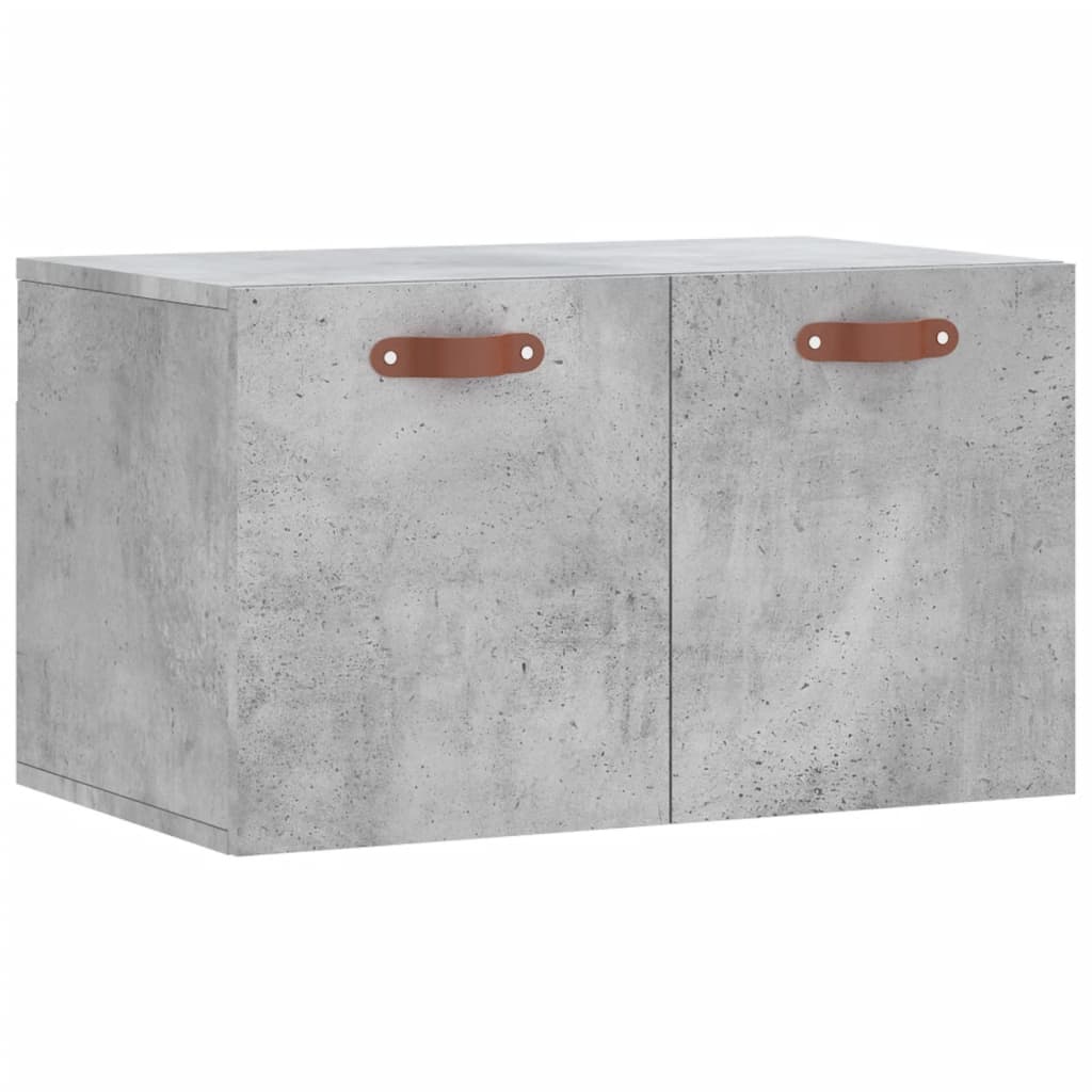 Wall Cabinet Concrete Grey 60x36.5x35 cm Wood Material