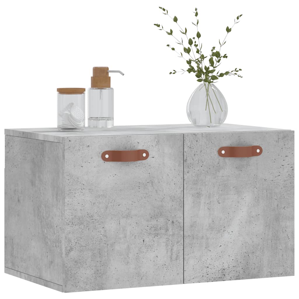 Wall Cabinet Concrete Grey 60x36.5x35 cm Wood Material