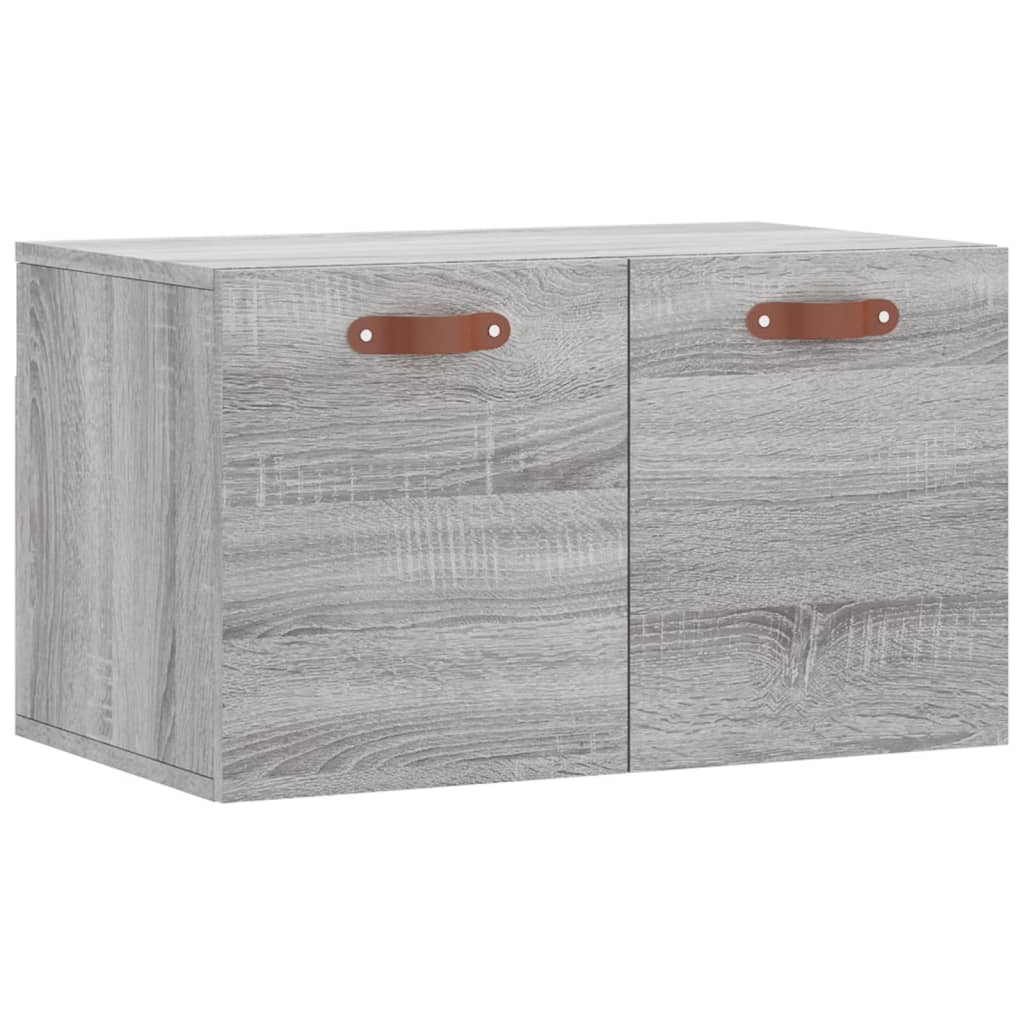 Wall Cabinet Gray Sonoma 60x36.5x35 cm Wood Material