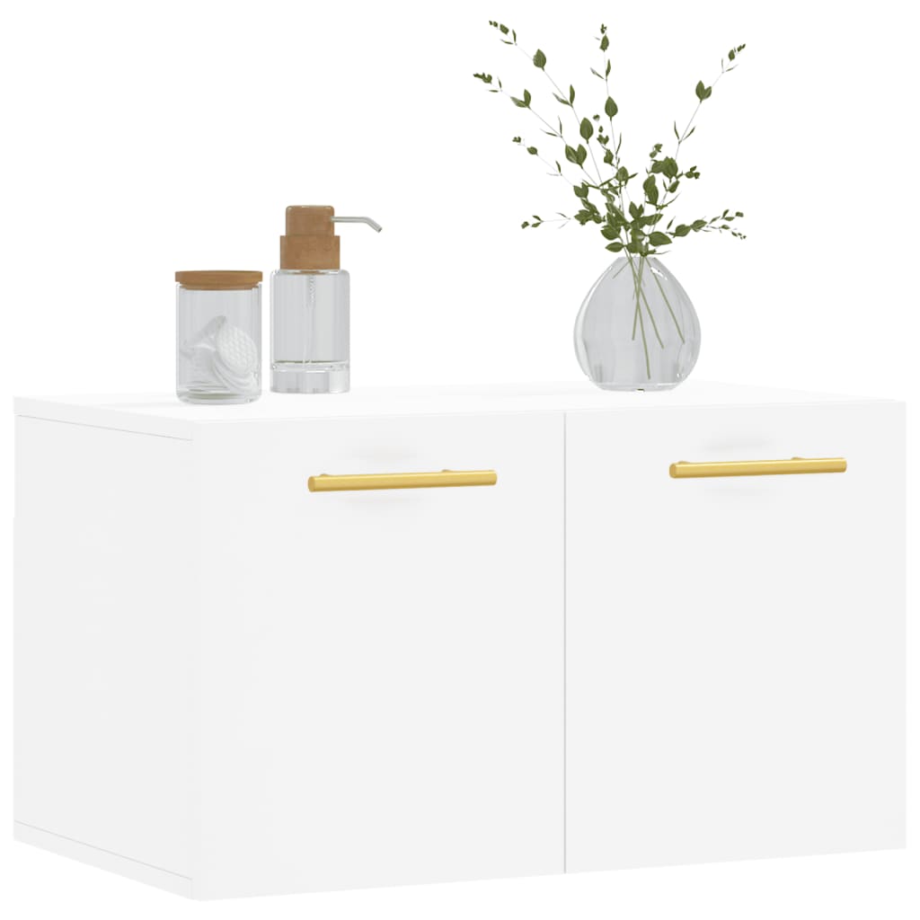 Wall Cabinet White 60x36.5x35 cm Wood Material