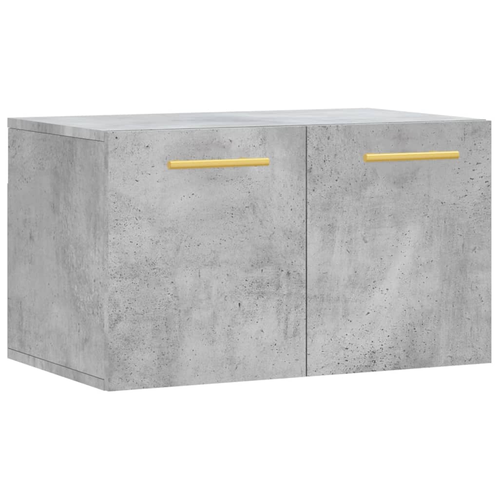 Wall Cabinet Concrete Grey 60x36.5x35 cm Wood Material