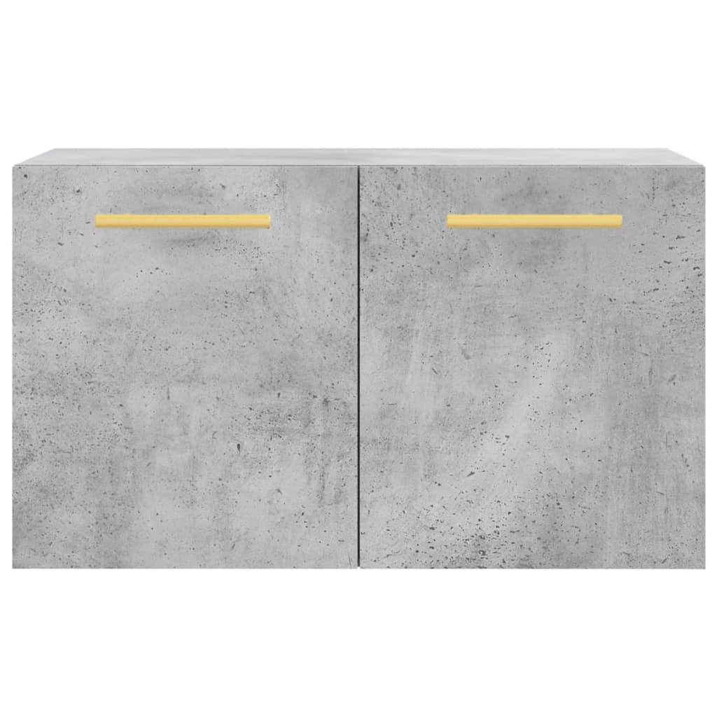 Wall Cabinet Concrete Grey 60x36.5x35 cm Wood Material