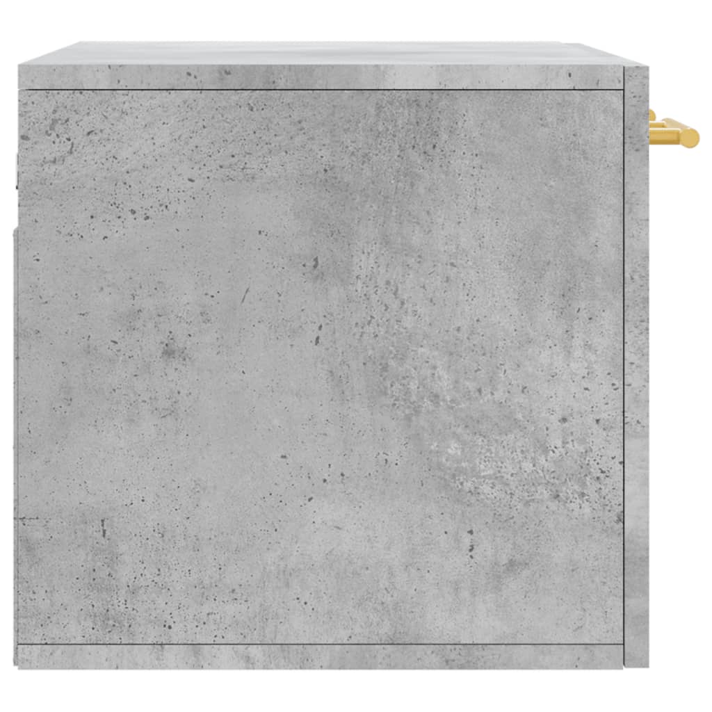 Wall Cabinet Concrete Grey 60x36.5x35 cm Wood Material