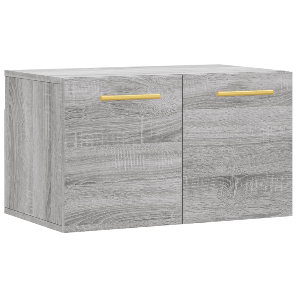 Wall Cabinet Gray Sonoma 60x36.5x35 cm Wood Material