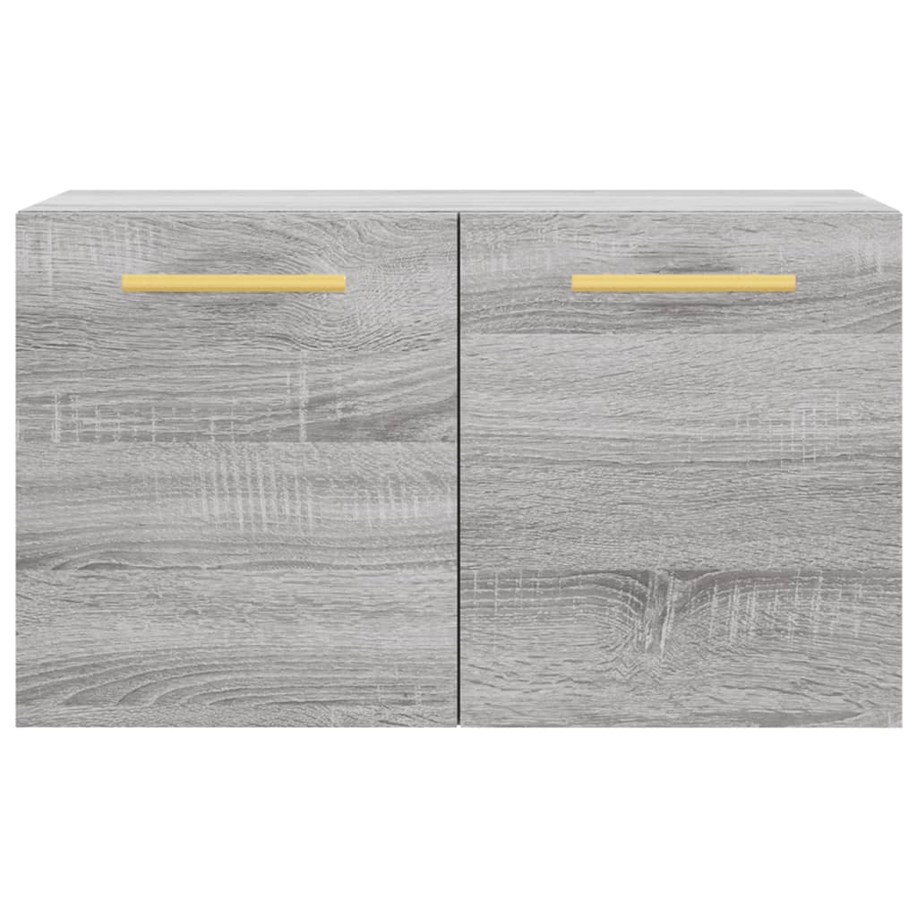 Wall Cabinet Gray Sonoma 60x36.5x35 cm Wood Material