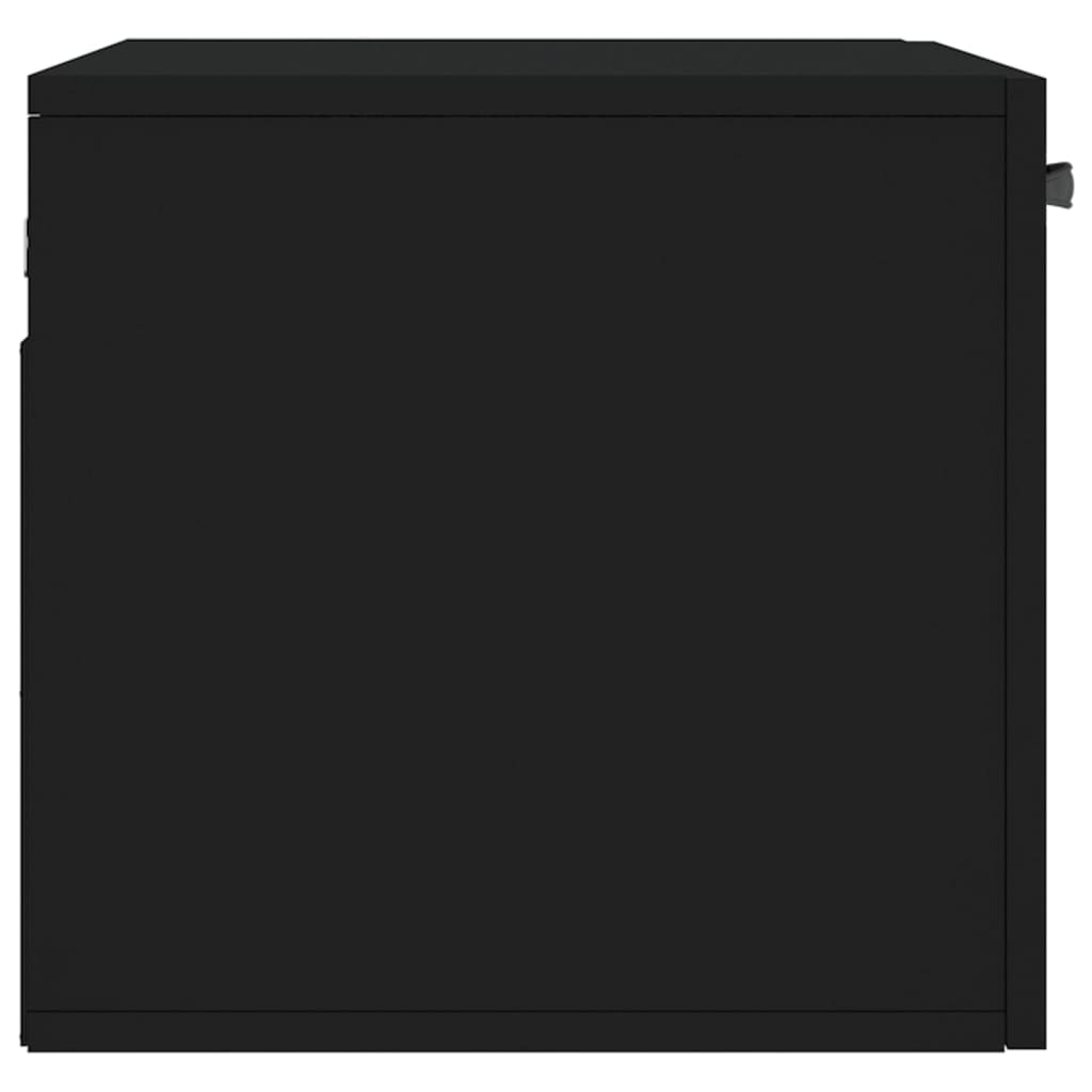 Wall Cabinet Black 60x36.5x35 cm Wood Material