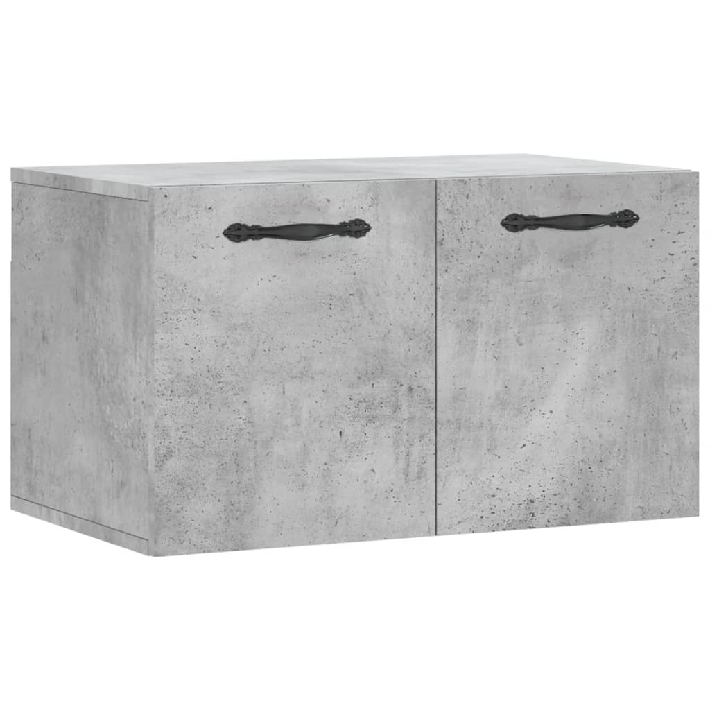 Wall Cabinet Concrete Grey 60x36.5x35 cm Wood Material