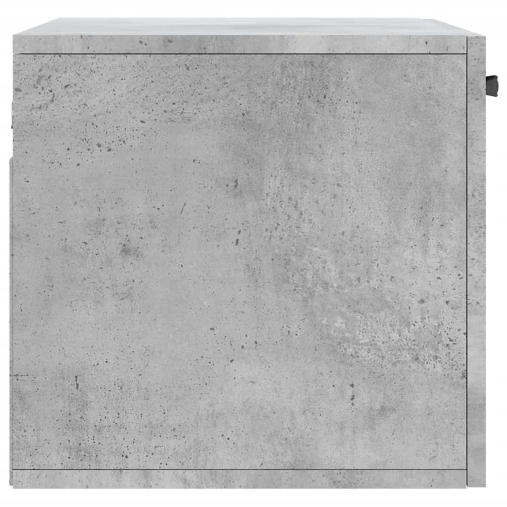 Wall Cabinet Concrete Grey 60x36.5x35 cm Wood Material