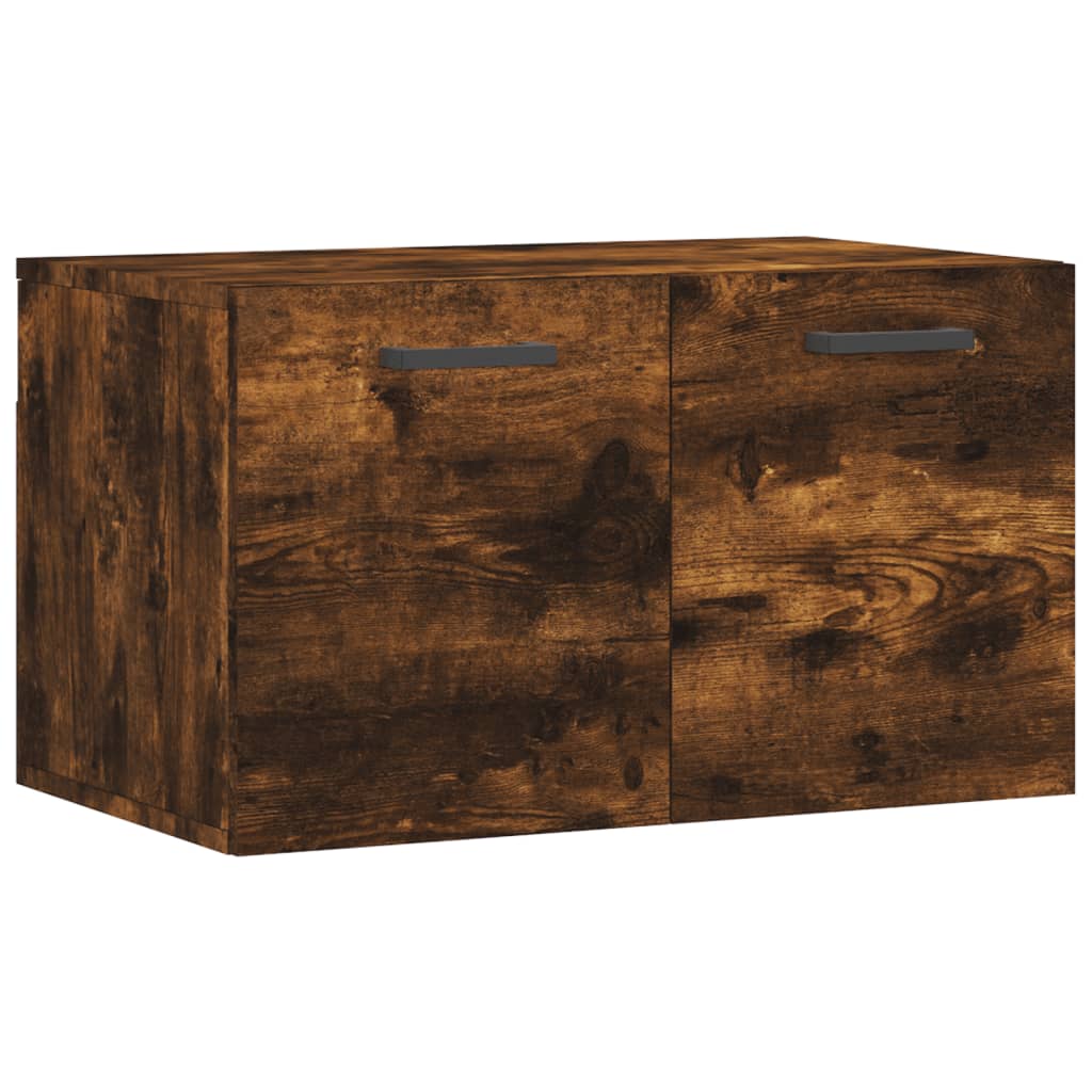 Wall Cabinet Smoked Oak 60x36.5x35 cm Wood Material