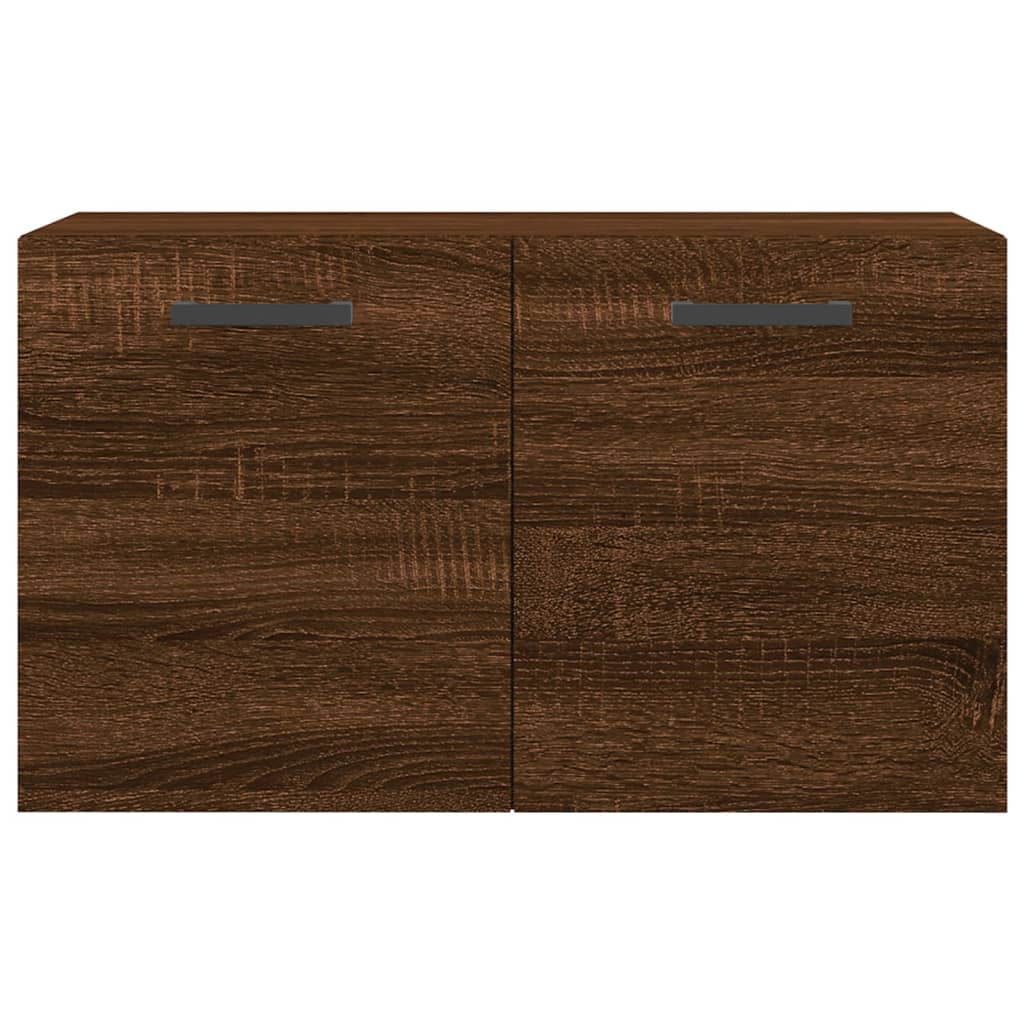 Wall Cabinet Brown Oak Look 60x36.5x35cm Wood Material