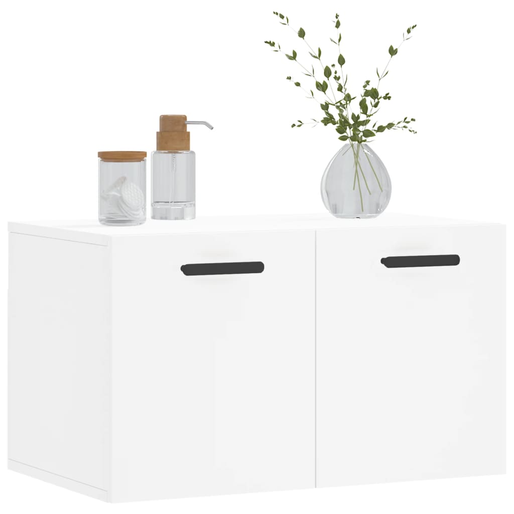 Wall Cabinet White 60x36.5x35 cm Wood Material