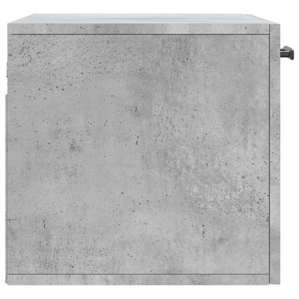 Wall Cabinet Concrete Grey 60x36.5x35 cm Wood Material