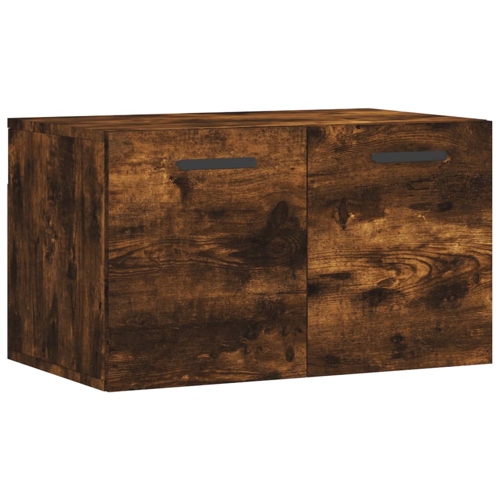 Wall Cabinet Smoked Oak 60x36.5x35 cm Wood Material