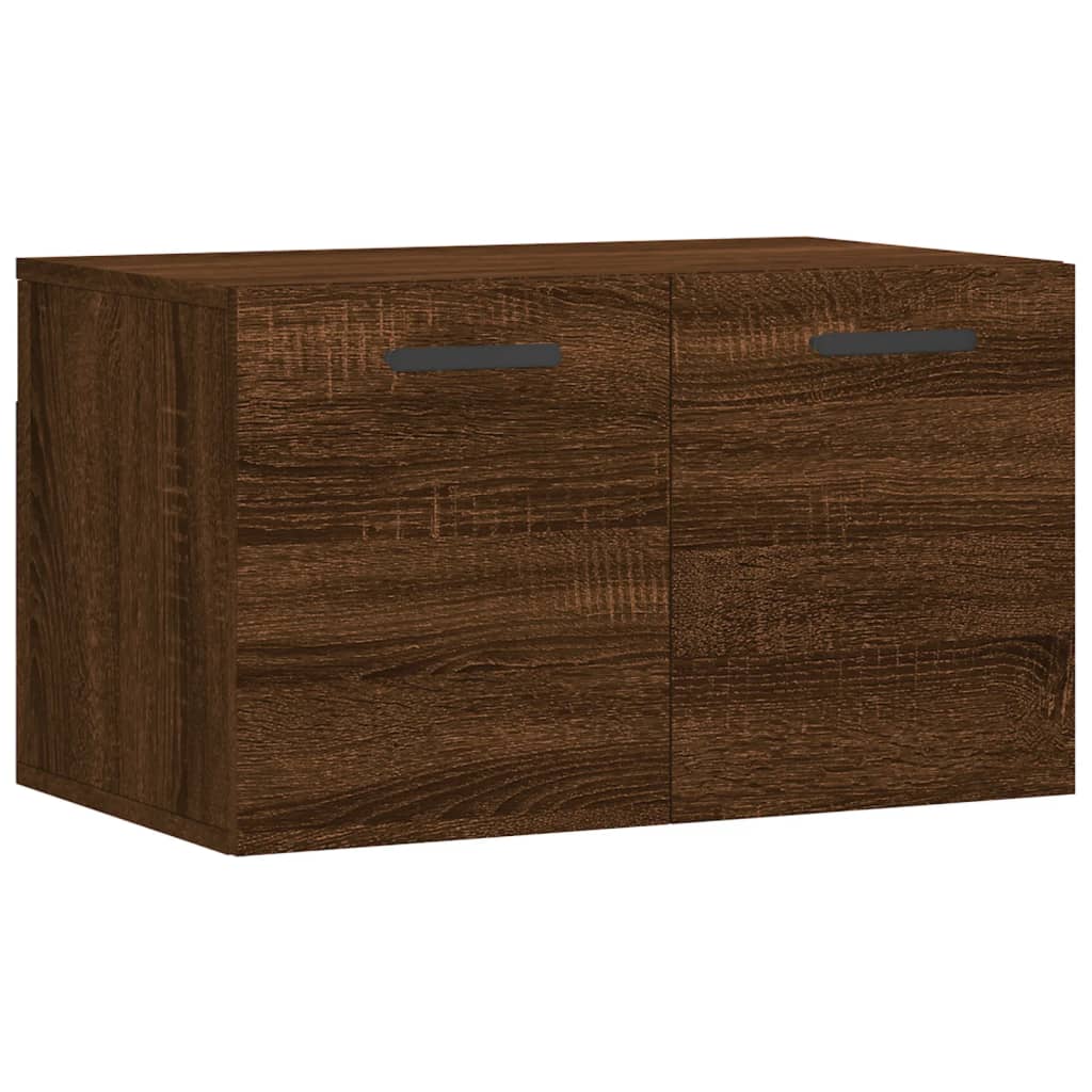 Wall Cabinet Brown Oak Look 60x36.5x35cm Wood Material