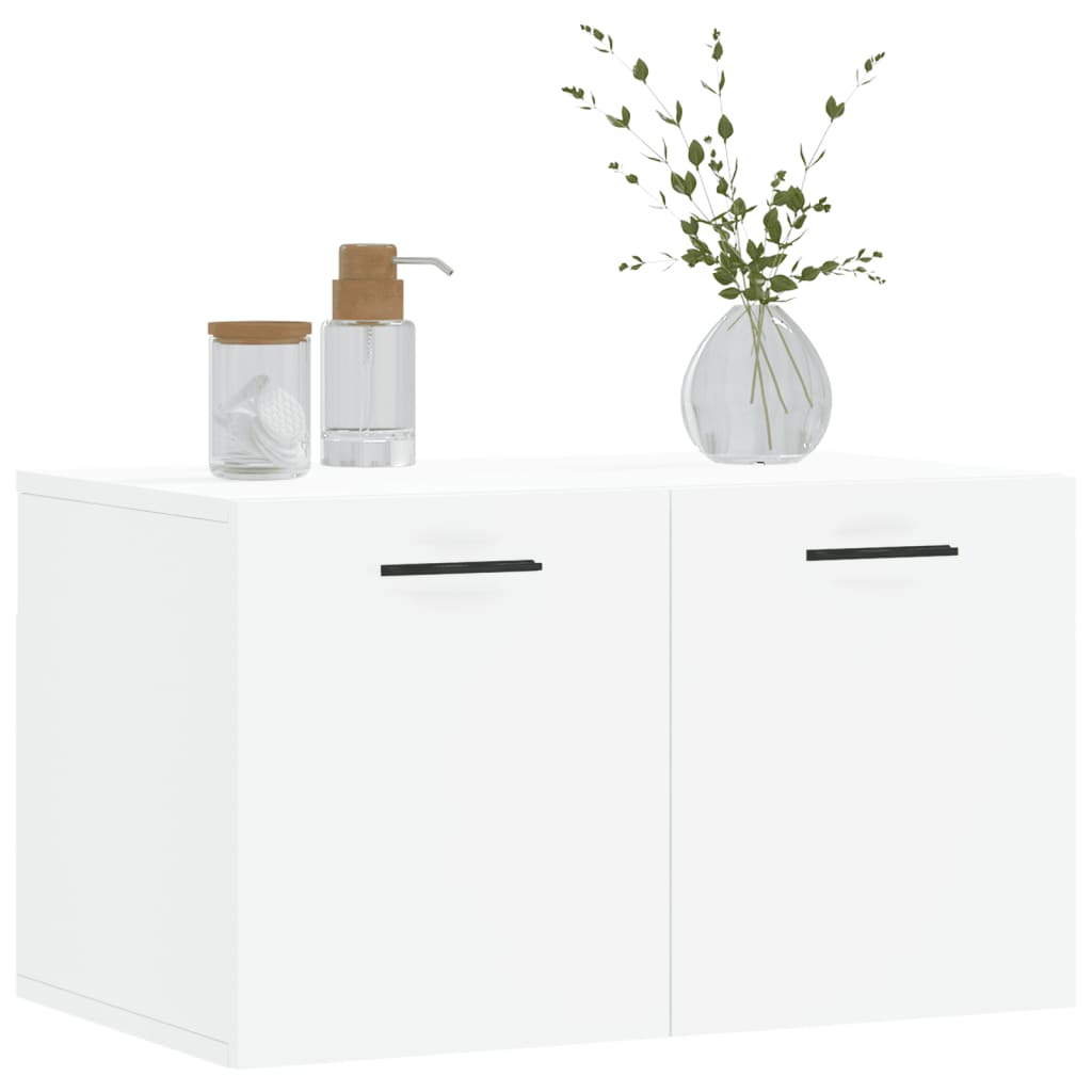 Wall Cabinet White 60x36.5x35 cm Wood Material