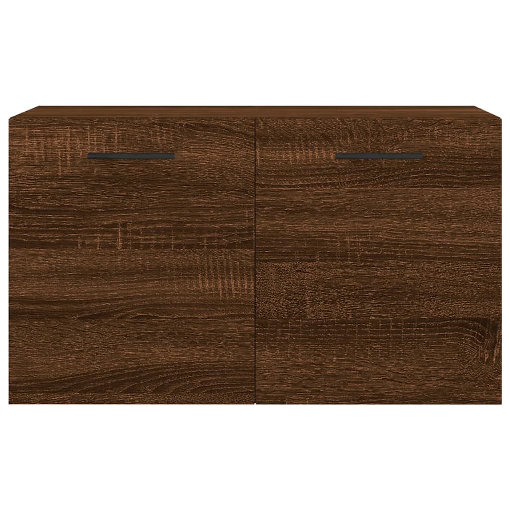 Wall Cabinet Brown Oak Look 60x36.5x35cm Wood Material