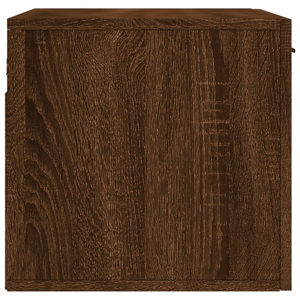 Wall Cabinet Brown Oak Look 60x36.5x35cm Wood Material