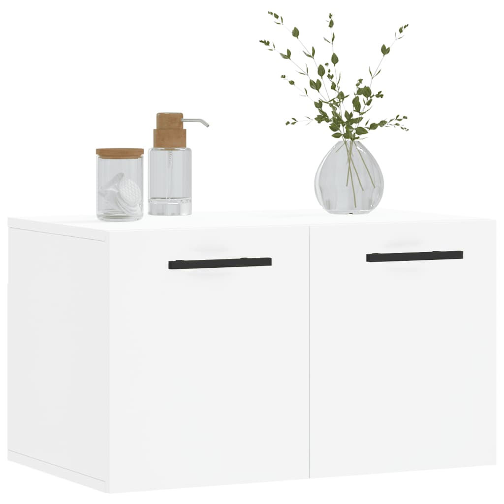 Wall Cabinet White 60x36.5x35 cm Wood Material