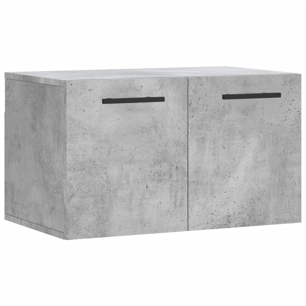 Wall Cabinet Concrete Grey 60x36.5x35 cm Wood Material