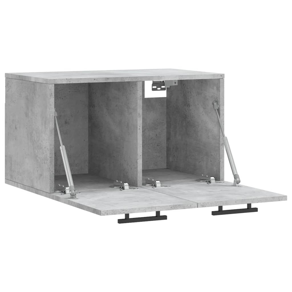 Wall Cabinet Concrete Grey 60x36.5x35 cm Wood Material