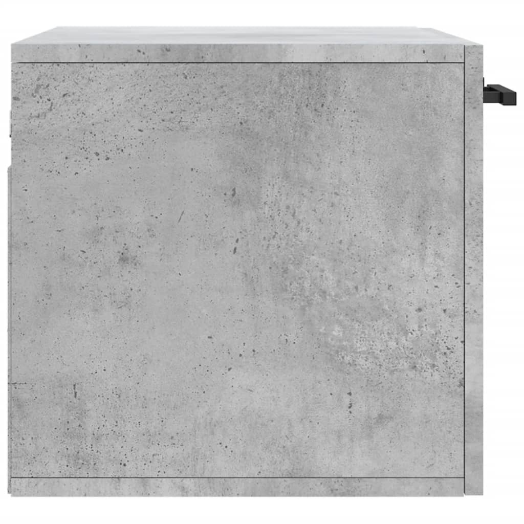 Wall Cabinet Concrete Grey 60x36.5x35 cm Wood Material