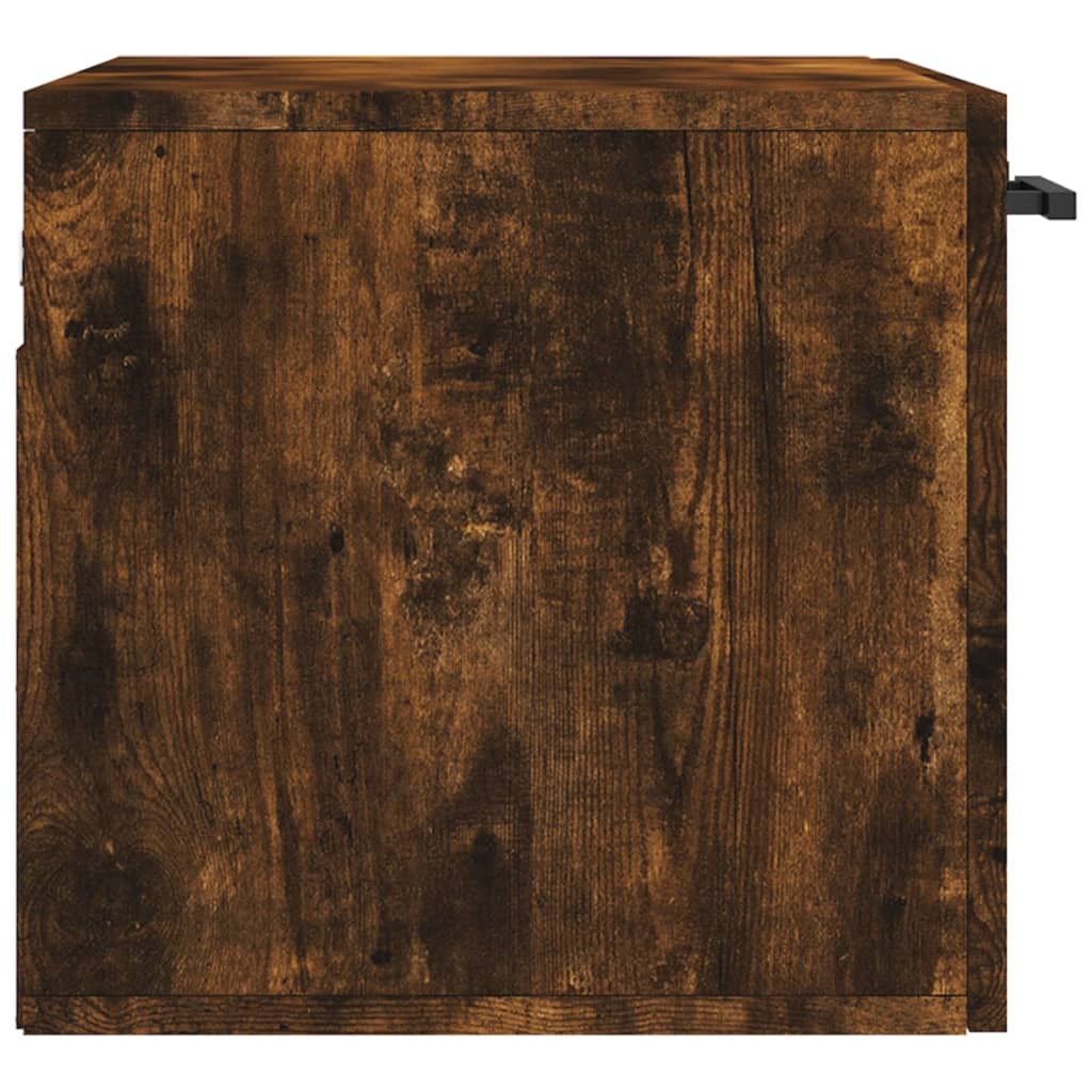 Wall Cabinet Smoked Oak 60x36.5x35 cm Wood Material