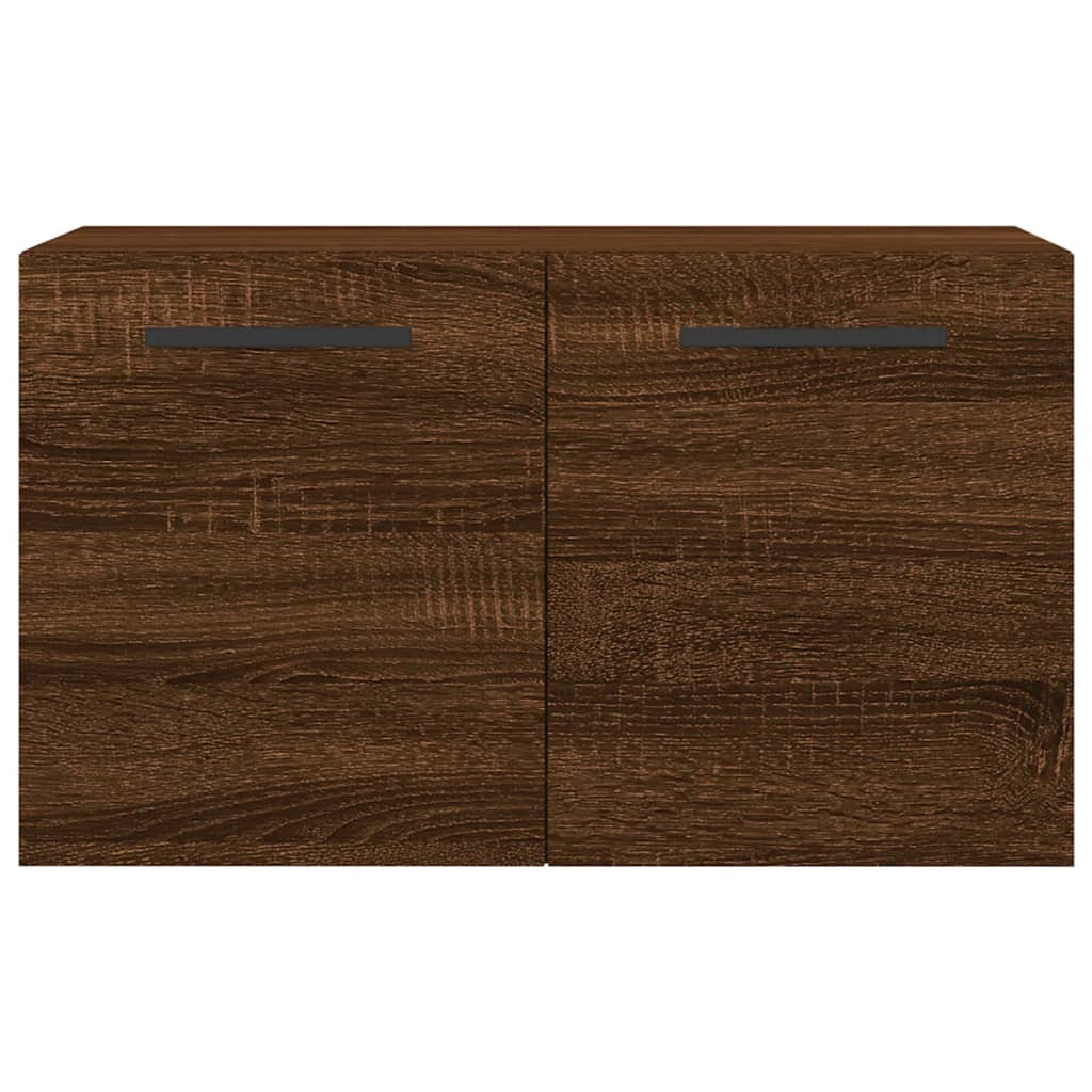 Wall Cabinet Brown Oak Look 60x36.5x35cm Wood Material