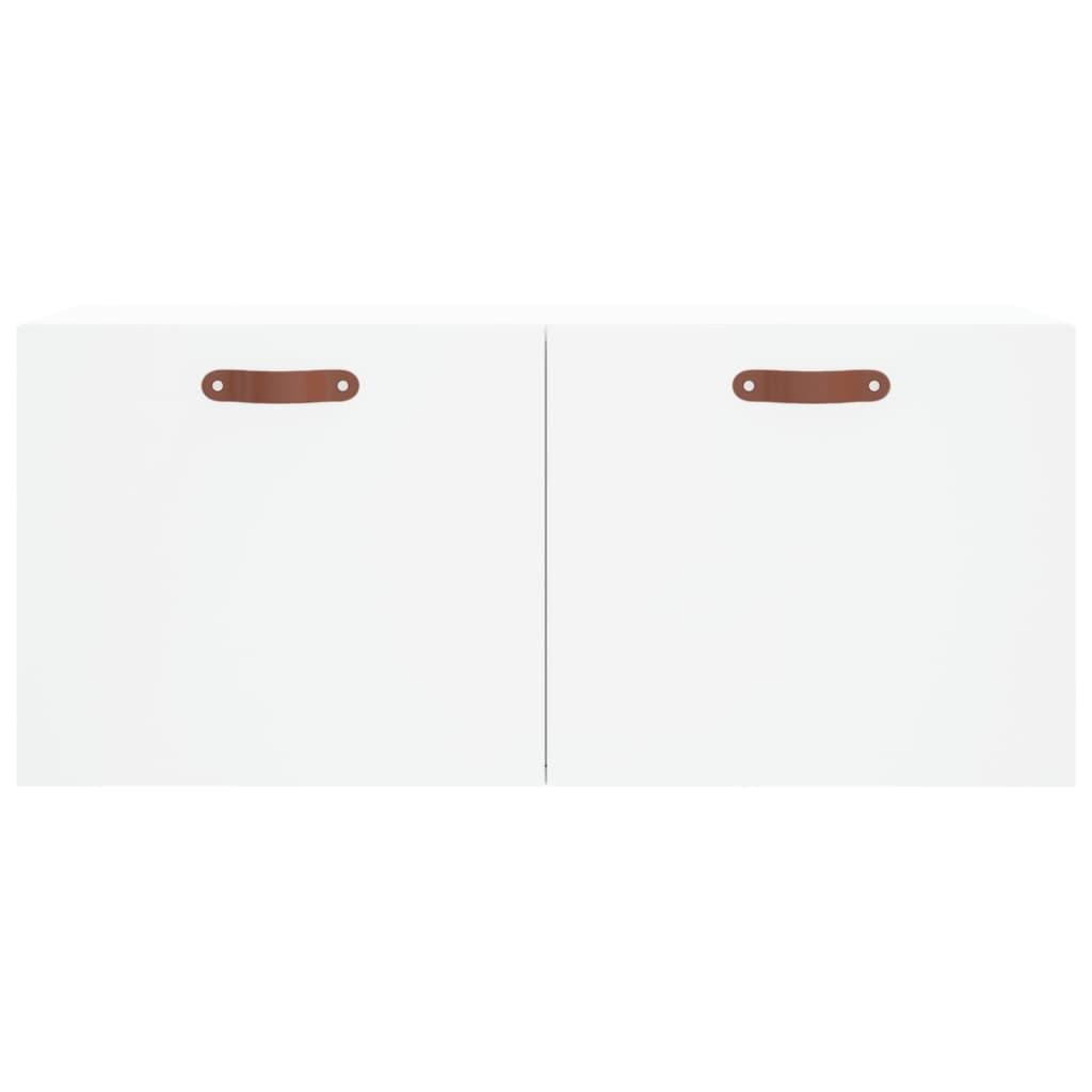 Wall Cabinet White 80x36.5x35 cm Wood Material