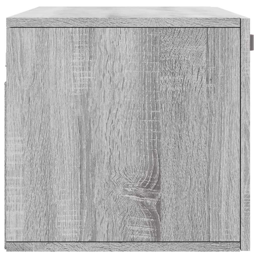 Wall Cabinet Grey Sonoma 80x36.5x35 cm Wood Material