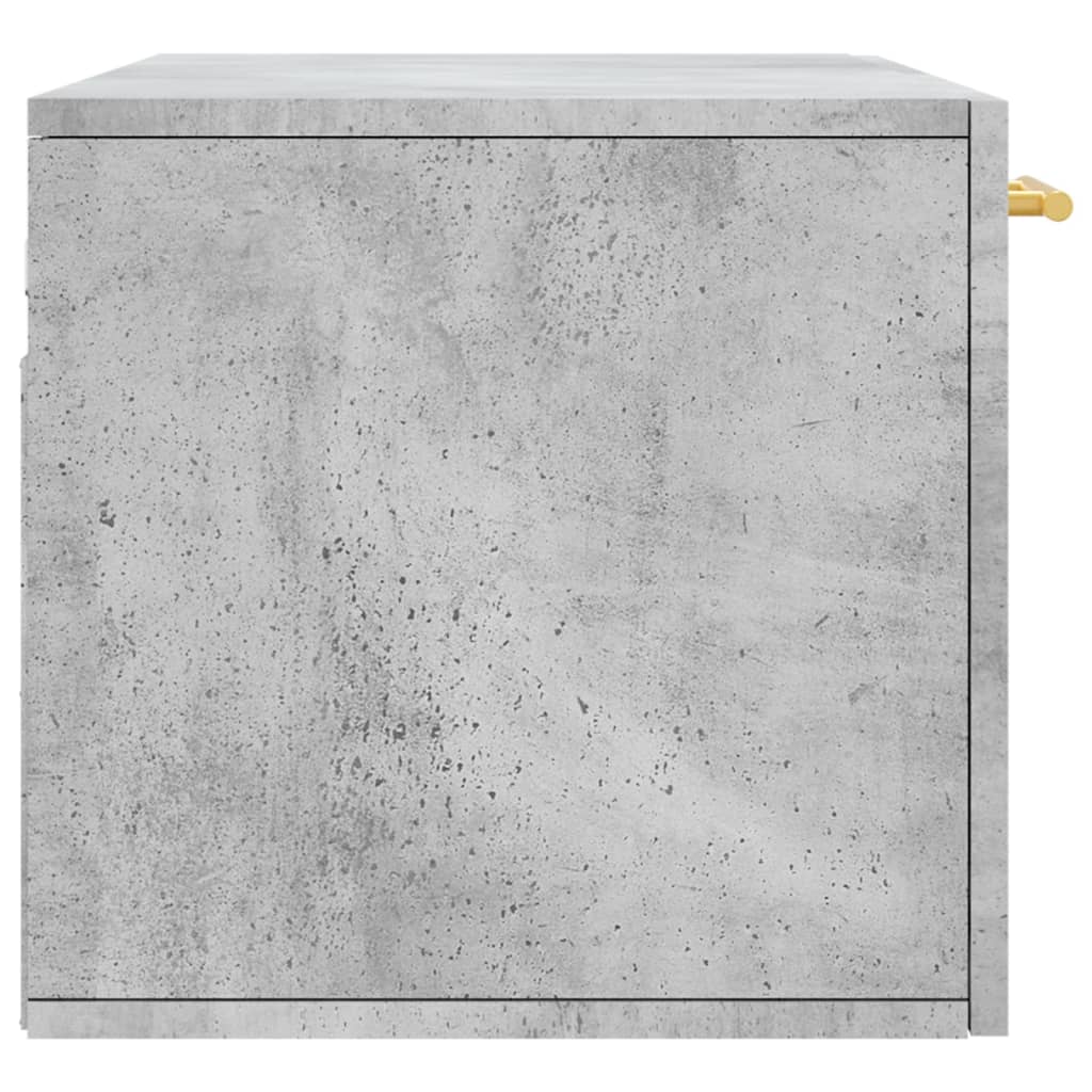 Wall Cabinet Concrete Grey 80x36.5x35 cm Wood Material