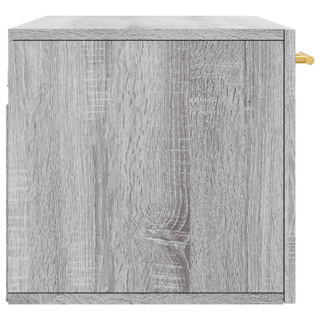 Wall Cabinet Grey Sonoma 80x36.5x35 cm Wood Material