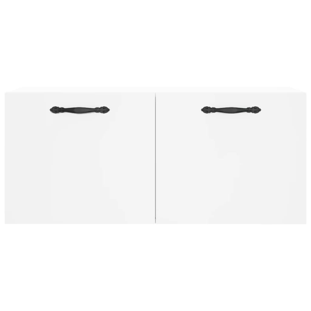 Wall Cabinet White 80x36.5x35 cm Wood Material