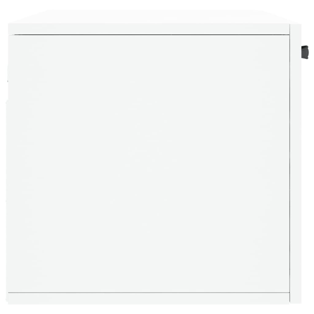 Wall Cabinet White 80x36.5x35 cm Wood Material