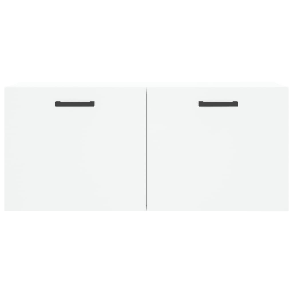 Wall Cabinet White 80x36.5x35 cm Wood Material